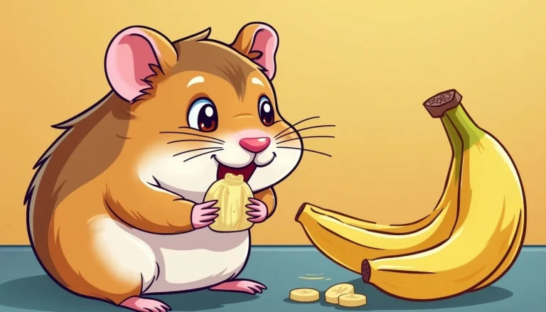 Hamsters Eat Bananas