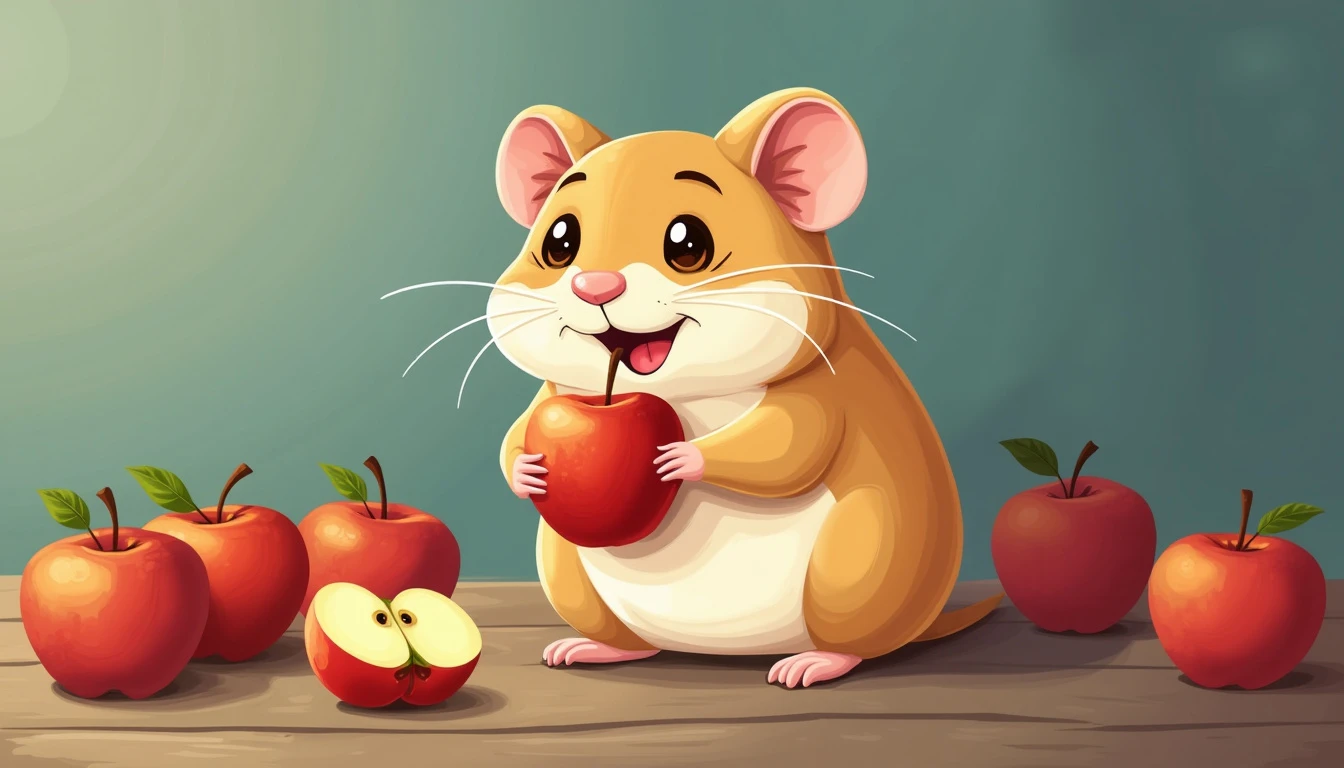 hamster eating apples, can hamsters eat apples