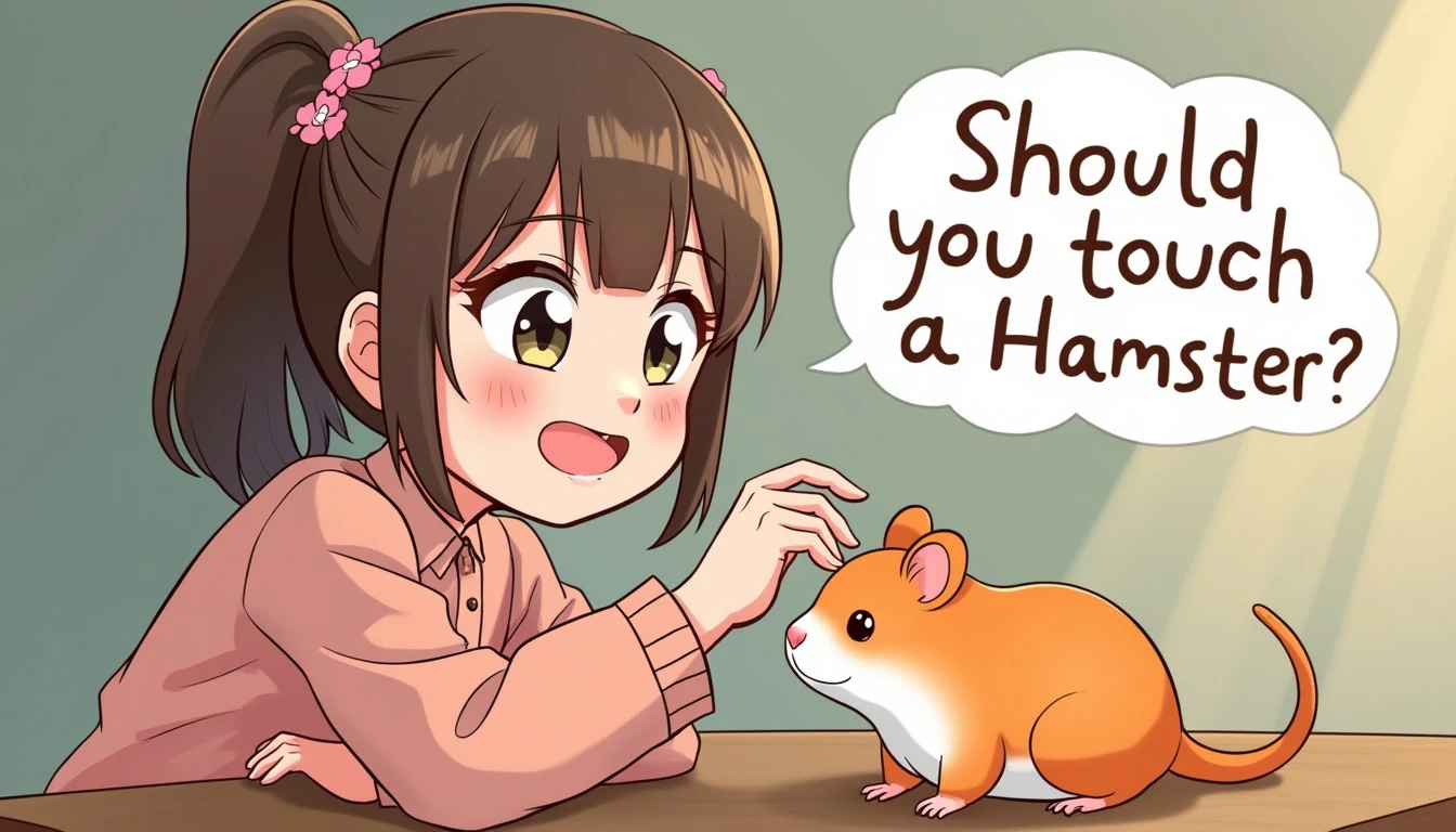 touching hamsters