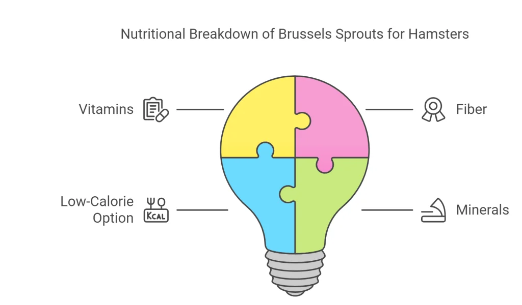 infographic of Nutritional Benefits of Brussels Sprouts for Hamsters