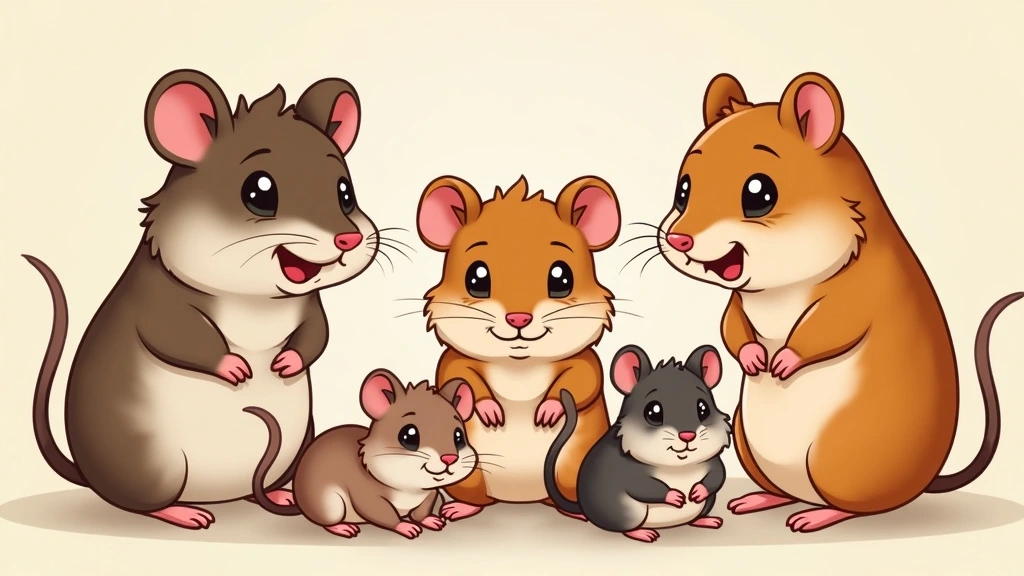 illustration showing hamster and Other Rodents